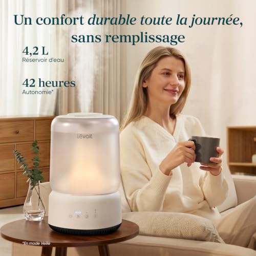Levoit NeoClassic 450 Humidificateur d'air 4,2 L, Réservoir amovible