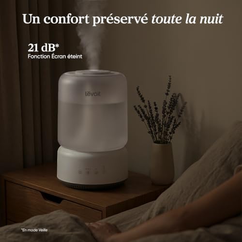 Levoit NeoClassic 450 Humidificateur d'air 4,2 L, Réservoir amovible