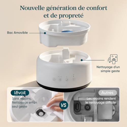Levoit NeoClassic 450 Humidificateur d'air 4,2 L, Réservoir amovible