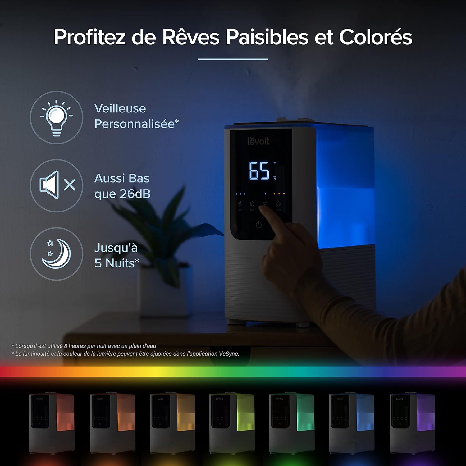 Levoit humidificateur d’air Oasismist 450S