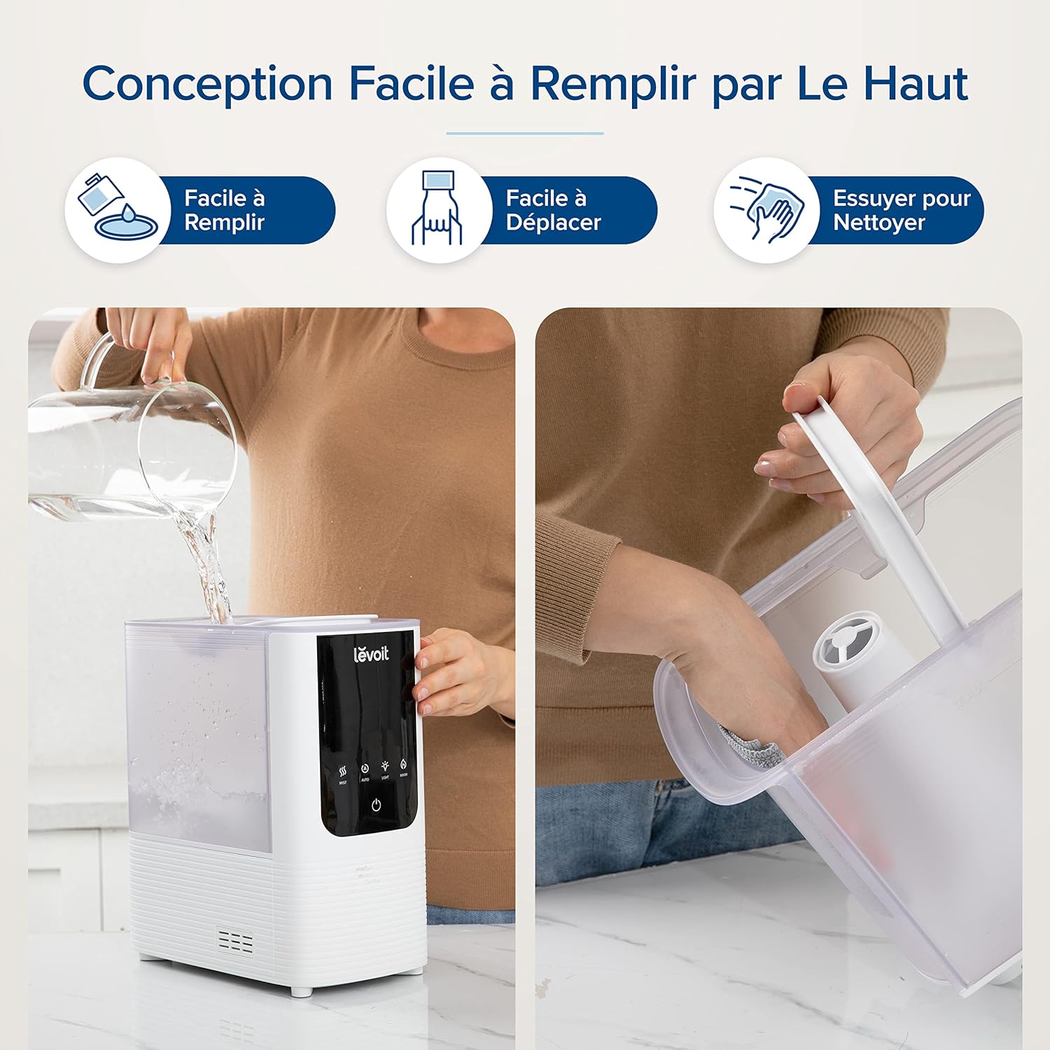 Levoit humidificateur d’air Oasismist 450S