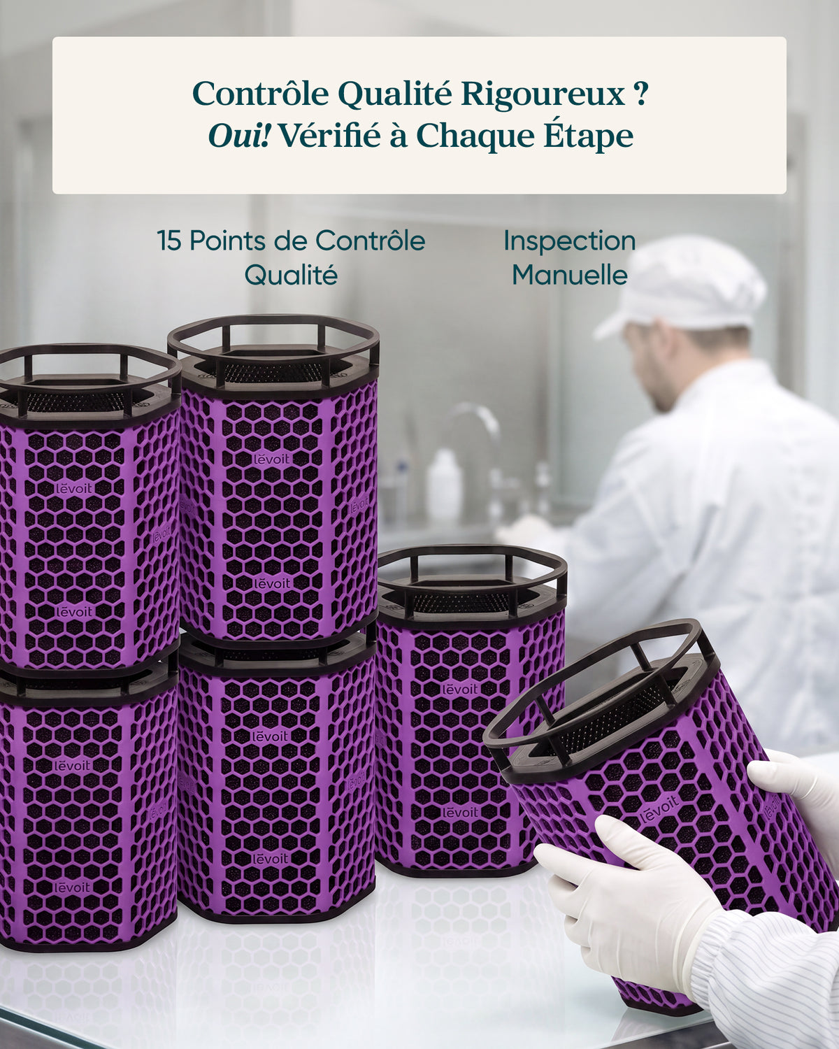 Levoit Filtre Charbon Actif Eleva 300X – Fumée & Cuisine