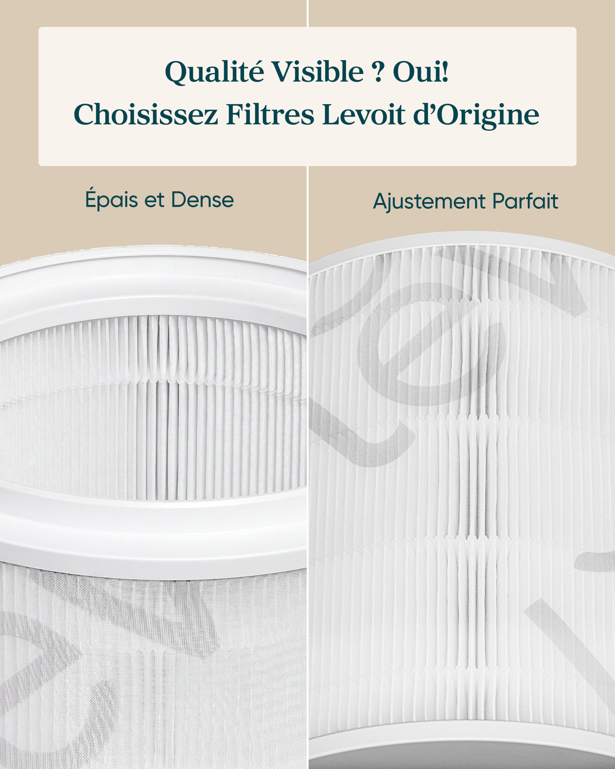 Levoit Filtre HEPA pour purificateur d'air Eleva 300X