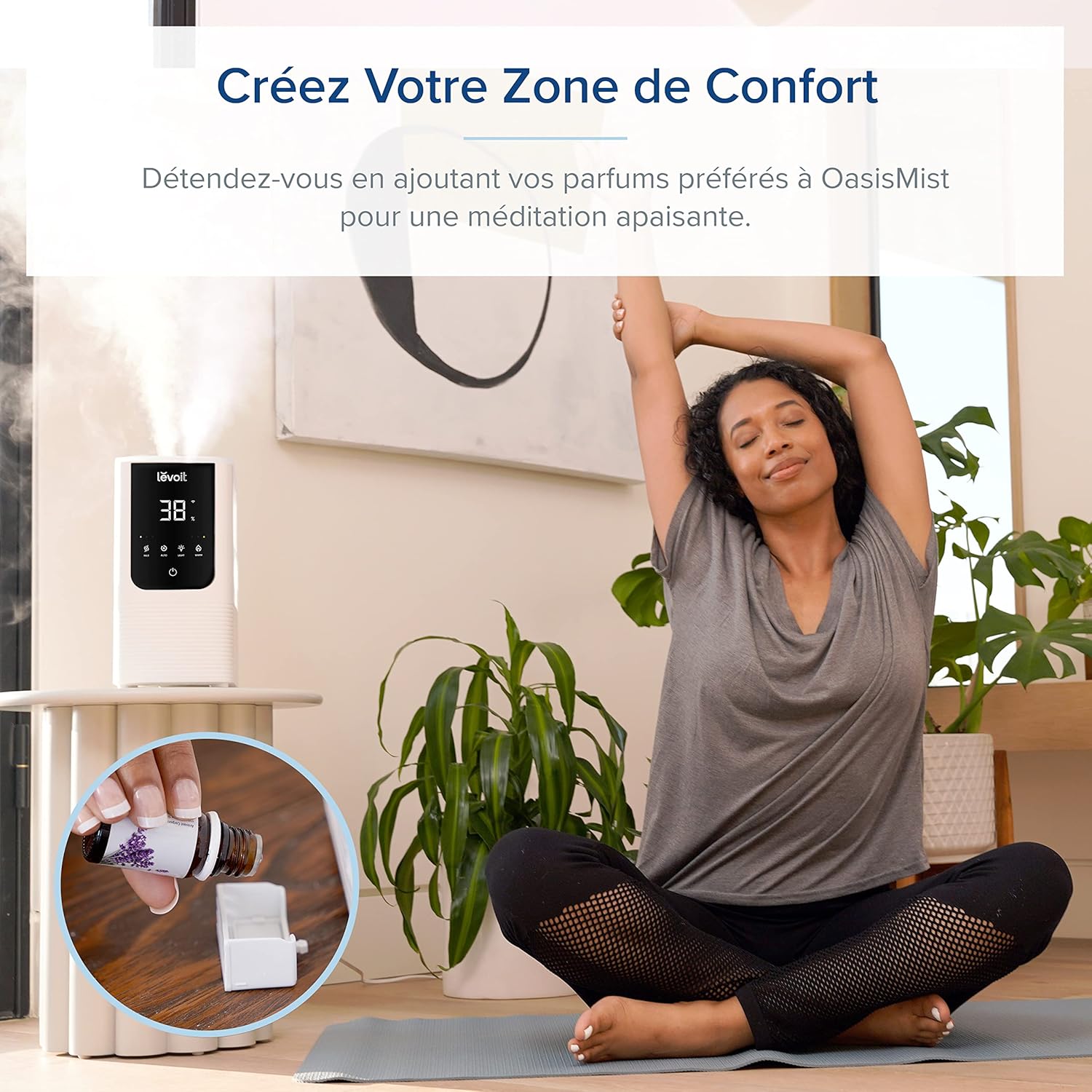 Levoit humidificateur d’air Oasismist 450S