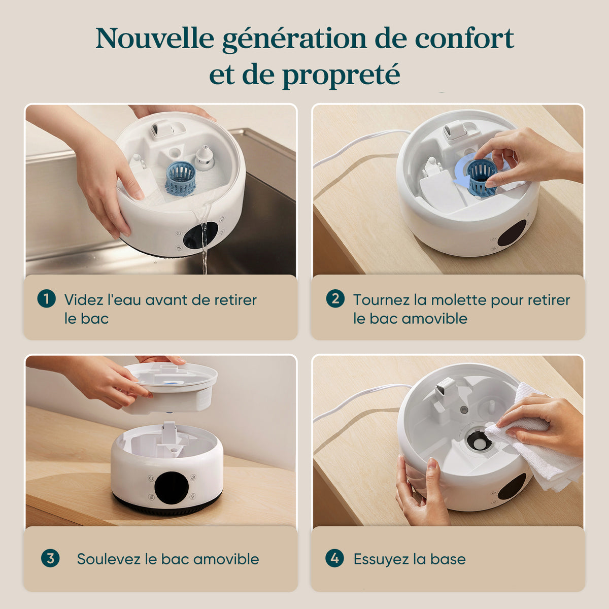 Levoit NeoClassic 450S Humidificateur d'air 4,2 L Contrôle par application