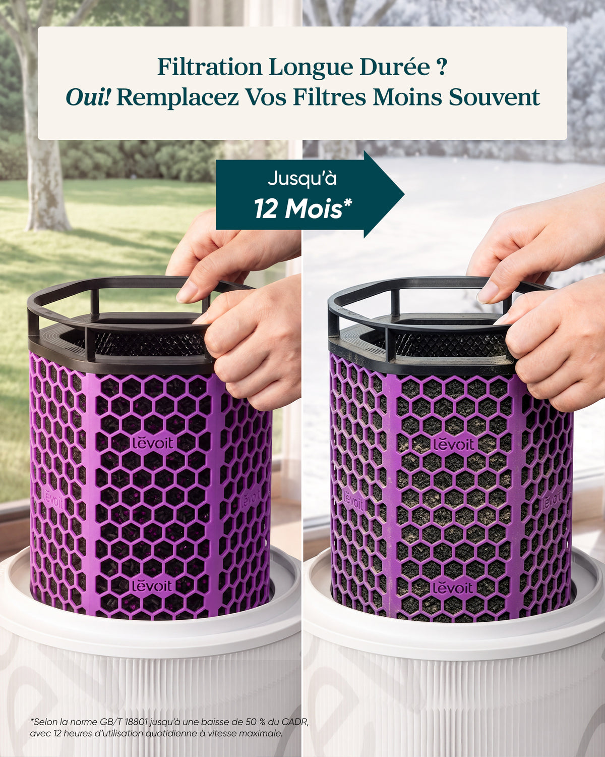 Levoit Filtre Charbon Actif Eleva 300X – Fumée & Cuisine