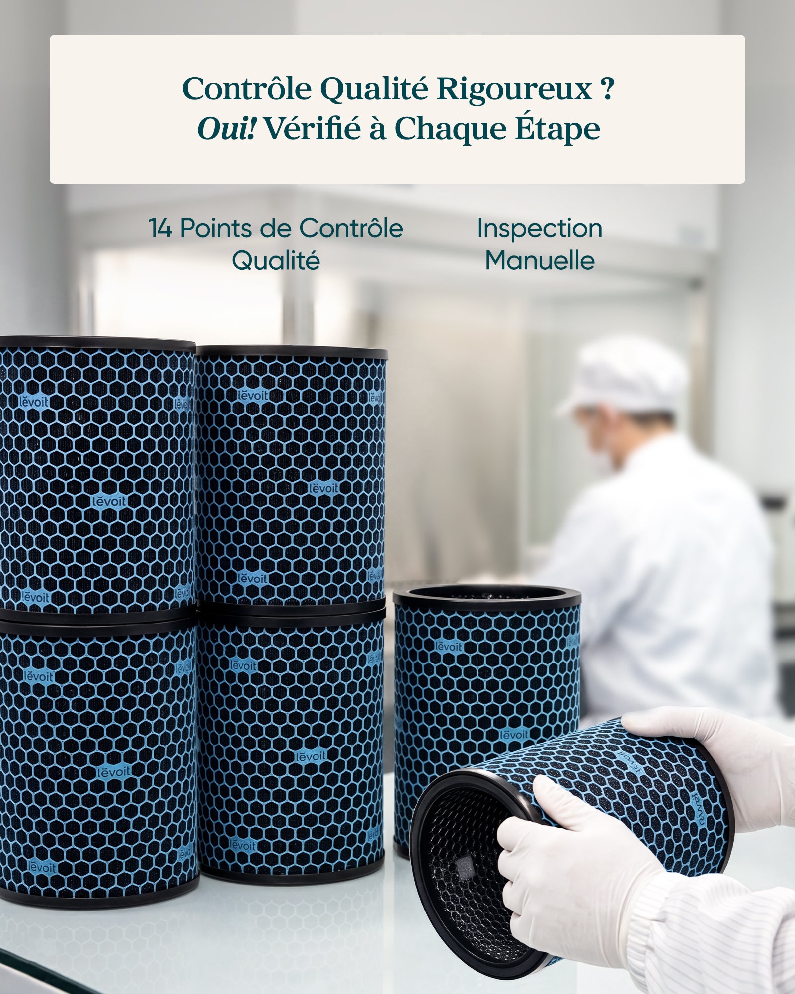 Levoit Filtre Charbon Actif Eleva 300X – Essentiel