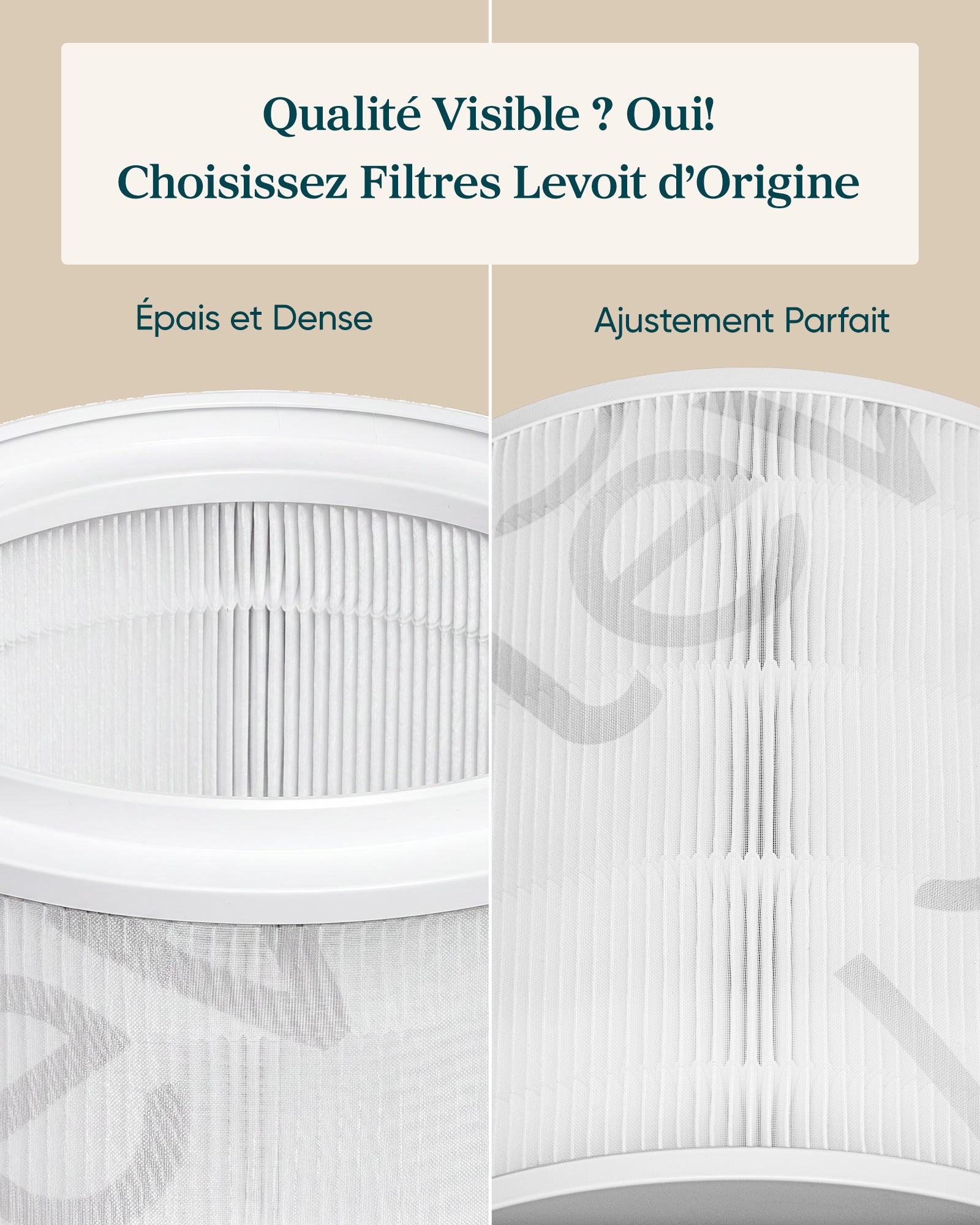 Levoit Filtre HEPA pour purificateur d'air Eleva 300X